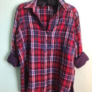 Free People button down flannel